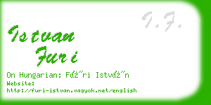 istvan furi business card